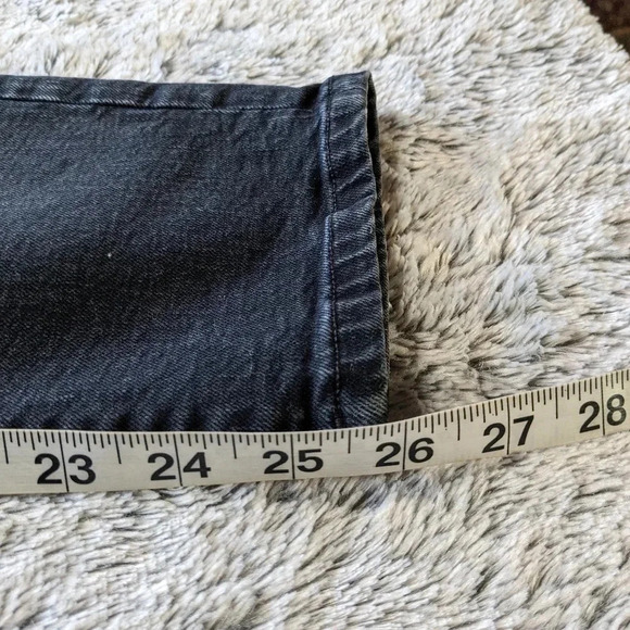 Agolde Black Sophie Jeans High Rise Crop jeans Princeton Size 28 - Picture 4 of 10